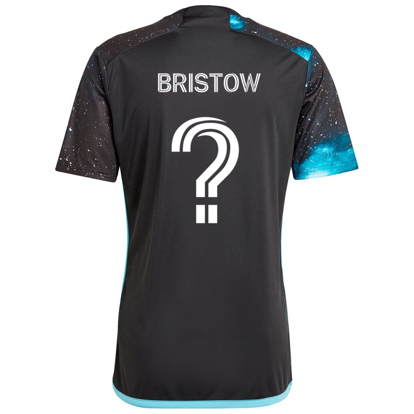 Kinder Ethan Bristow #0 Schwarz Blau Heimtrikot Trikot 2024/25 T-Shirt Österreich