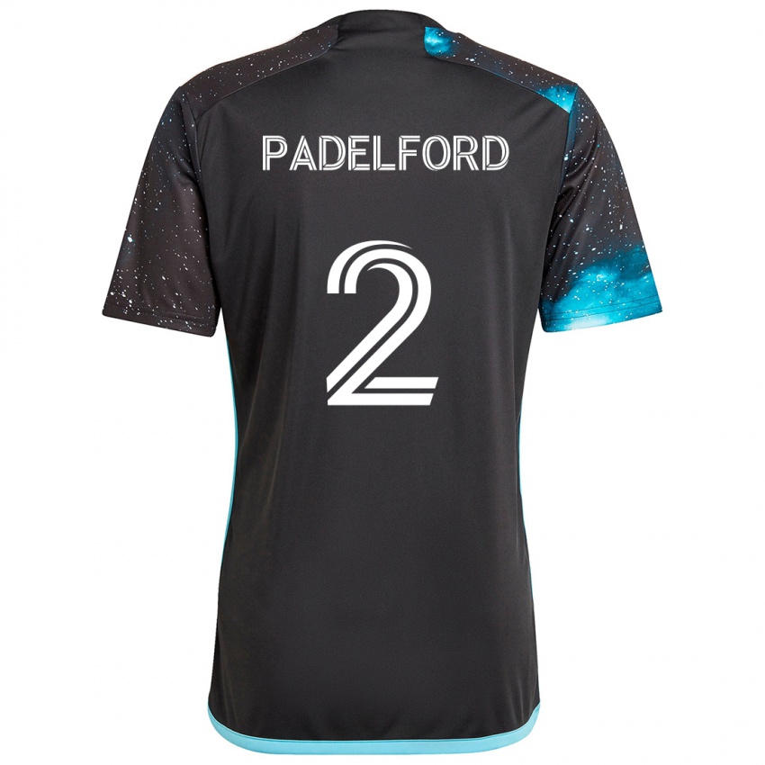 Kinder Devin Padelford #2 Schwarz Blau Heimtrikot Trikot 2024/25 T-Shirt Österreich