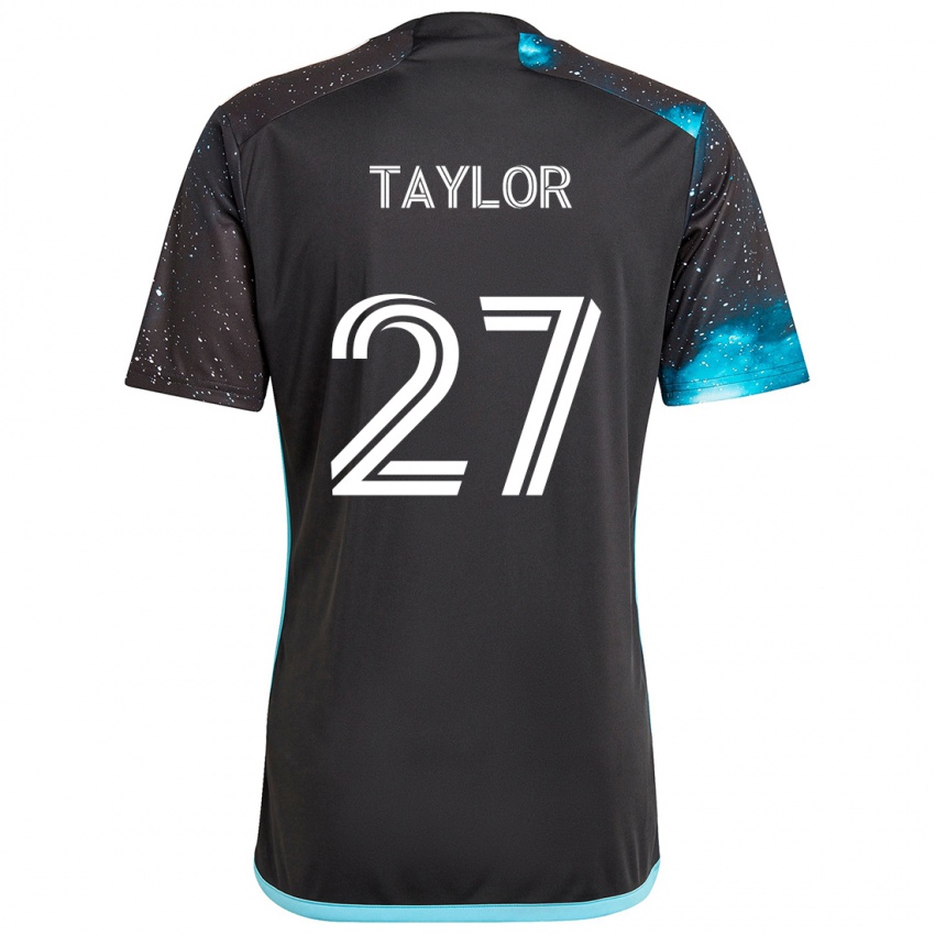 Kinder D.j. Taylor #27 Schwarz Blau Heimtrikot Trikot 2024/25 T-Shirt Österreich