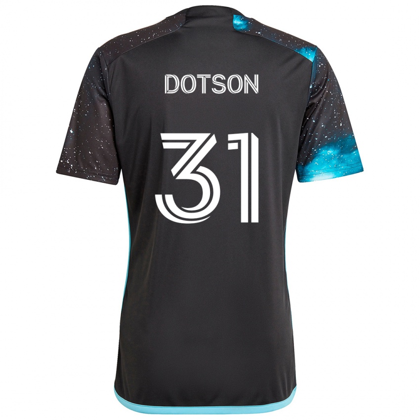 Kinder Hassani Dotson #31 Schwarz Blau Heimtrikot Trikot 2024/25 T-Shirt Österreich