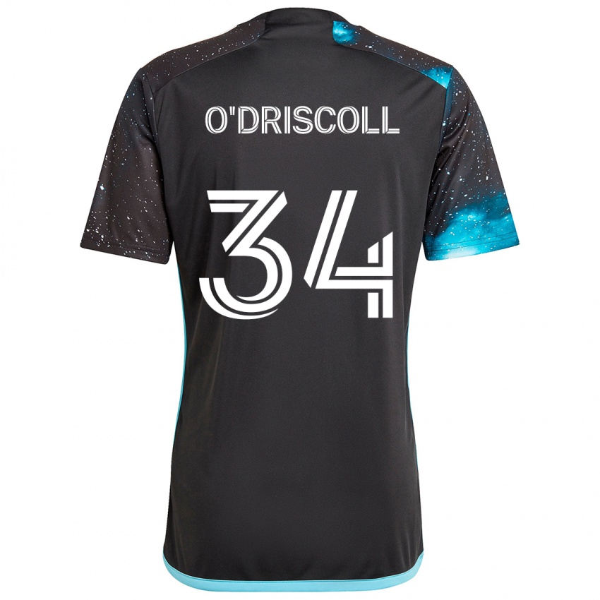 Kinder Rory O'driscoll #34 Schwarz Blau Heimtrikot Trikot 2024/25 T-Shirt Österreich