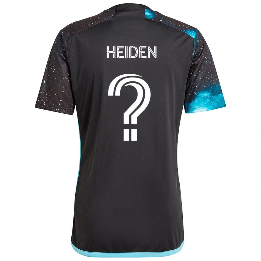 Kinder Adam Heiden #0 Schwarz Blau Heimtrikot Trikot 2024/25 T-Shirt Österreich