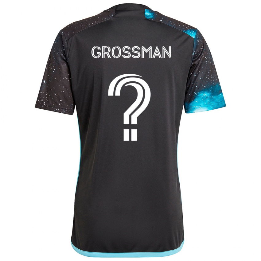 Kinder Jack Grossman #0 Schwarz Blau Heimtrikot Trikot 2024/25 T-Shirt Österreich