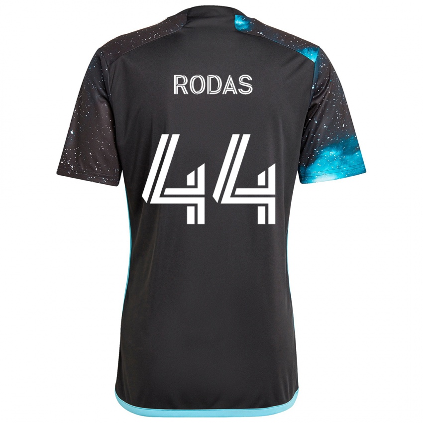 Kinder Geremy Rodas #44 Schwarz Blau Heimtrikot Trikot 2024/25 T-Shirt Österreich