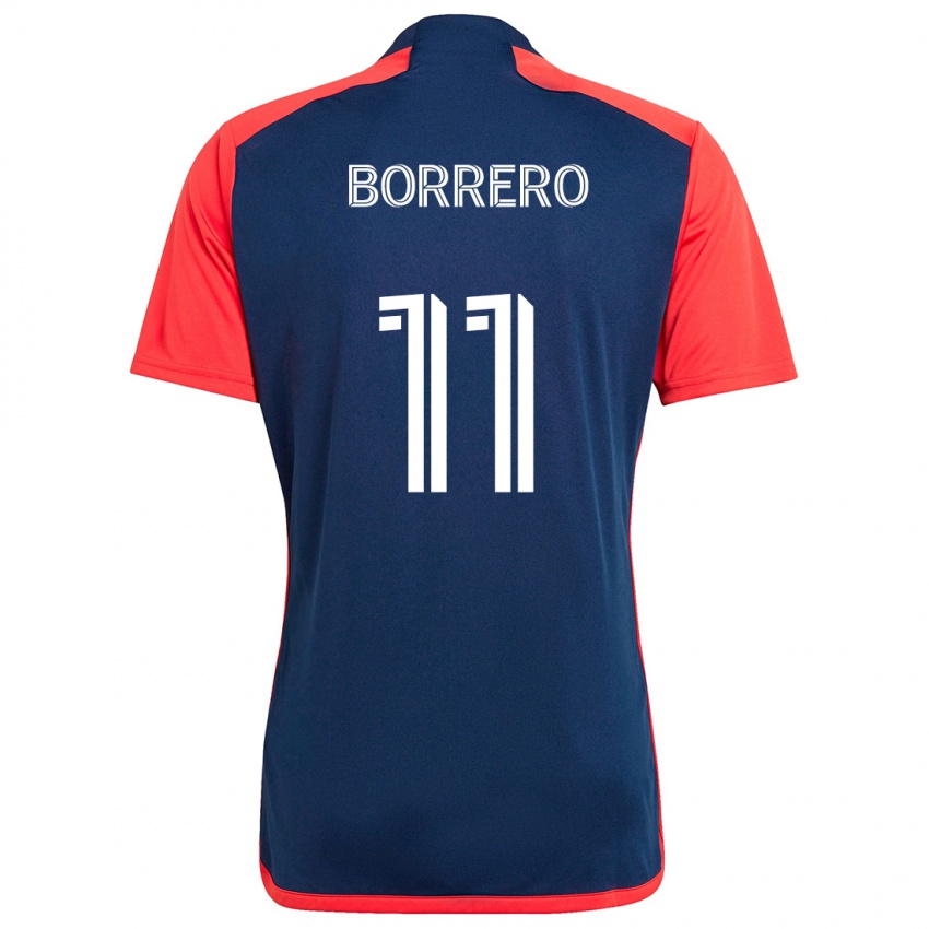 Kinder Dylan Borrero #11 Blau Rot Heimtrikot Trikot 2024/25 T-Shirt Österreich