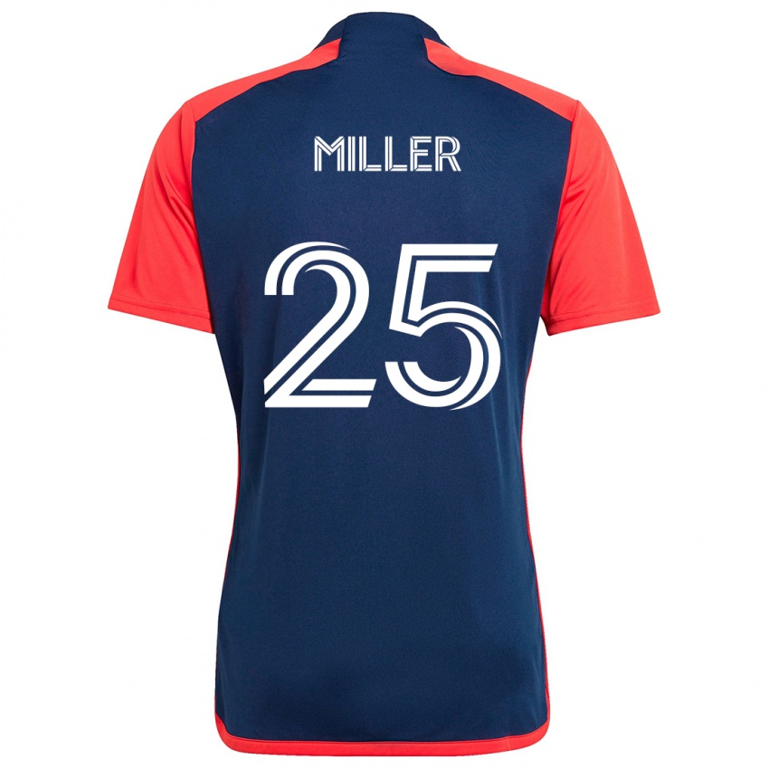 Kinder Peyton Miller #25 Blau Rot Heimtrikot Trikot 2024/25 T-Shirt Österreich