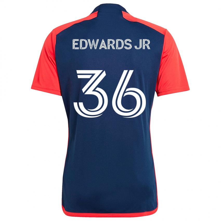 Kinder Earl Edwards Jr. #36 Blau Rot Heimtrikot Trikot 2024/25 T-Shirt Österreich