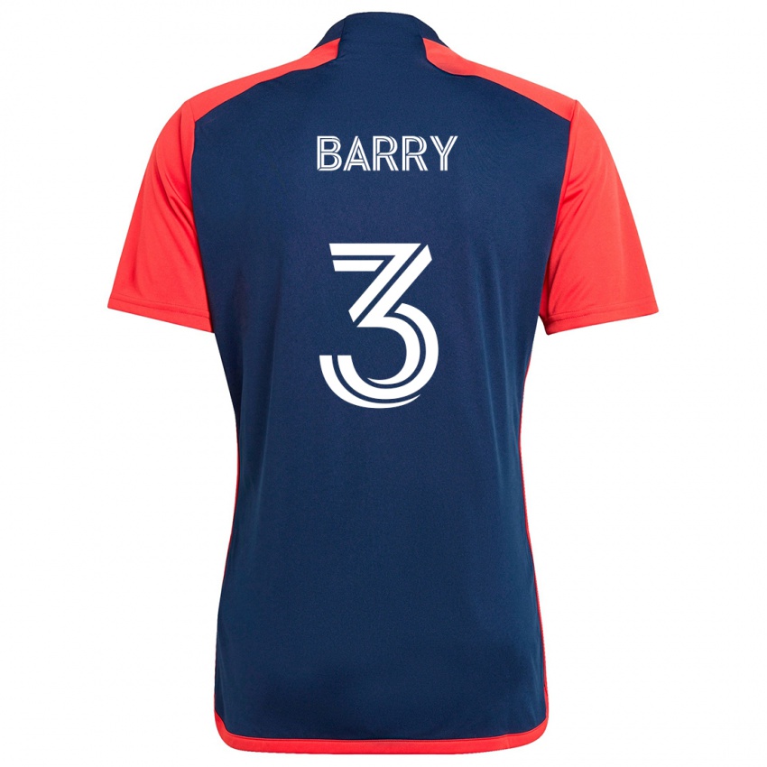 Kinder Hesron Barry #3 Blau Rot Heimtrikot Trikot 2024/25 T-Shirt Österreich