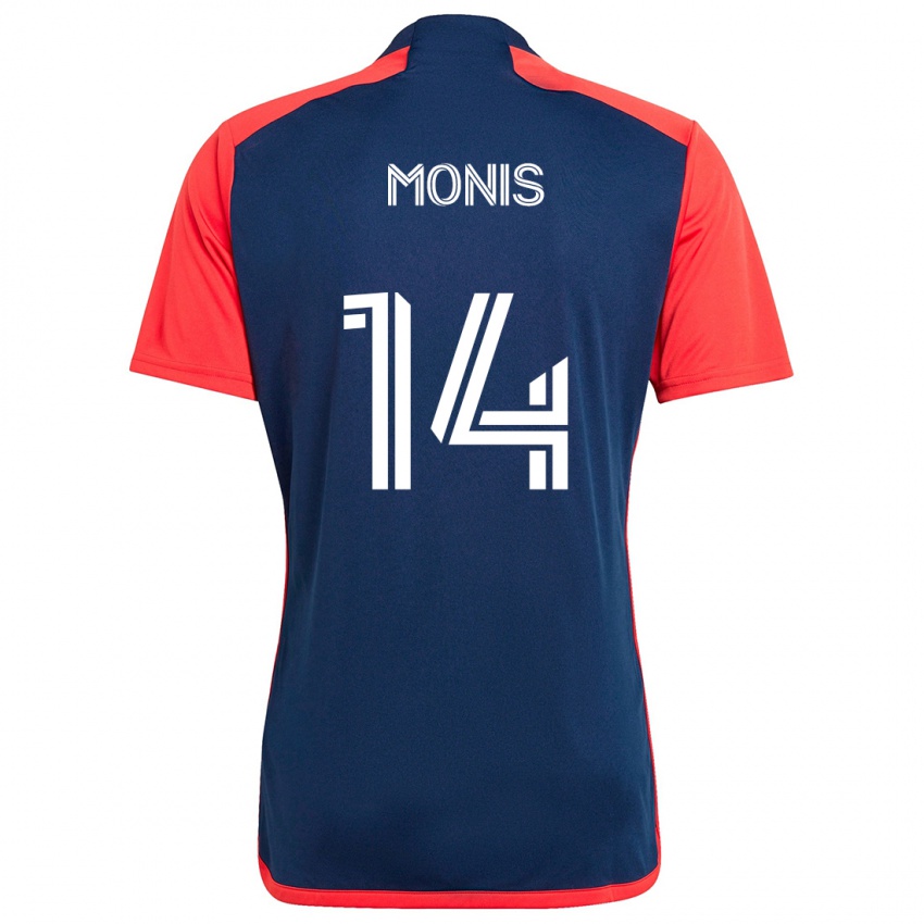 Kinder Alex Monis #14 Blau Rot Heimtrikot Trikot 2024/25 T-Shirt Österreich