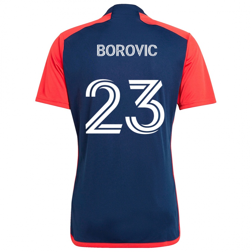 Kinder Luka Borovic #23 Blau Rot Heimtrikot Trikot 2024/25 T-Shirt Österreich