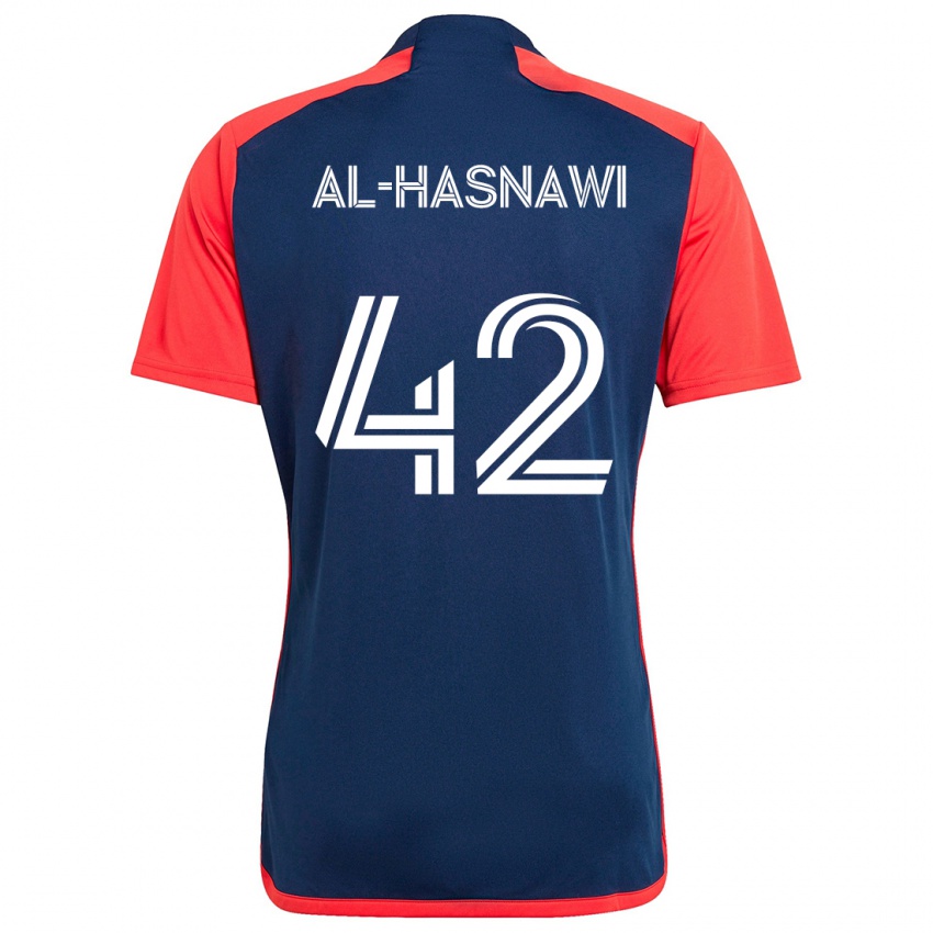 Kinder Moshtaba Al-Hasnawi #42 Blau Rot Heimtrikot Trikot 2024/25 T-Shirt Österreich