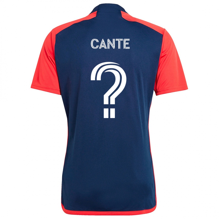 Kinder Jonathan Cante #0 Blau Rot Heimtrikot Trikot 2024/25 T-Shirt Österreich