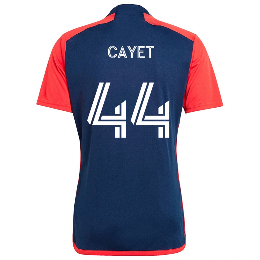 Kinder Pierre Cayet #44 Blau Rot Heimtrikot Trikot 2024/25 T-Shirt Österreich