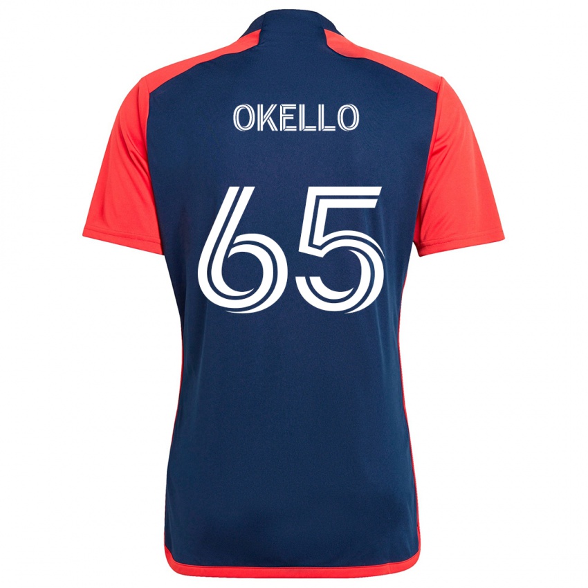 Kinder Noble Okello #65 Blau Rot Heimtrikot Trikot 2024/25 T-Shirt Österreich