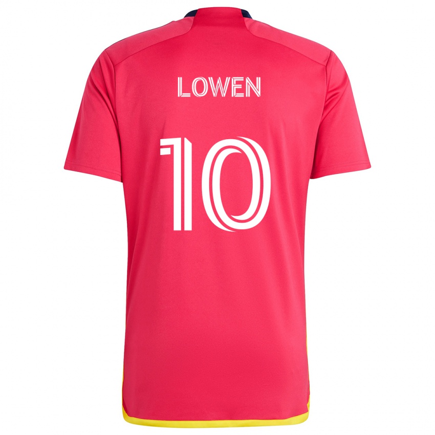 Kinder Eduard Löwen #10 Rot Blau Heimtrikot Trikot 2024/25 T-Shirt Österreich