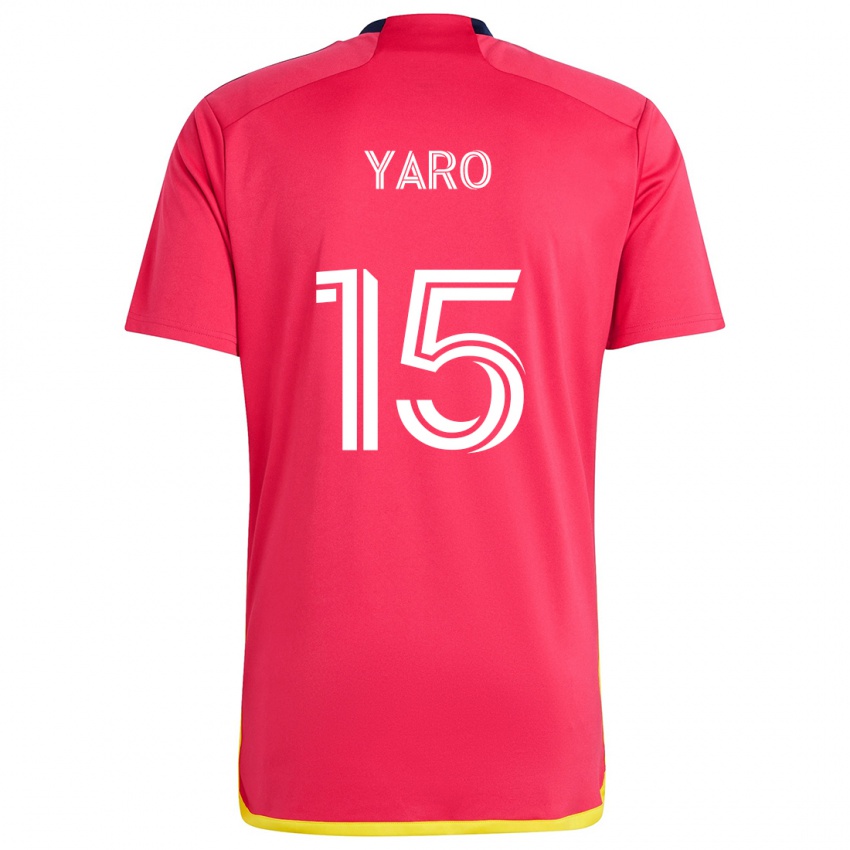 Kinder Joshua Yaro #15 Rot Blau Heimtrikot Trikot 2024/25 T-Shirt Österreich