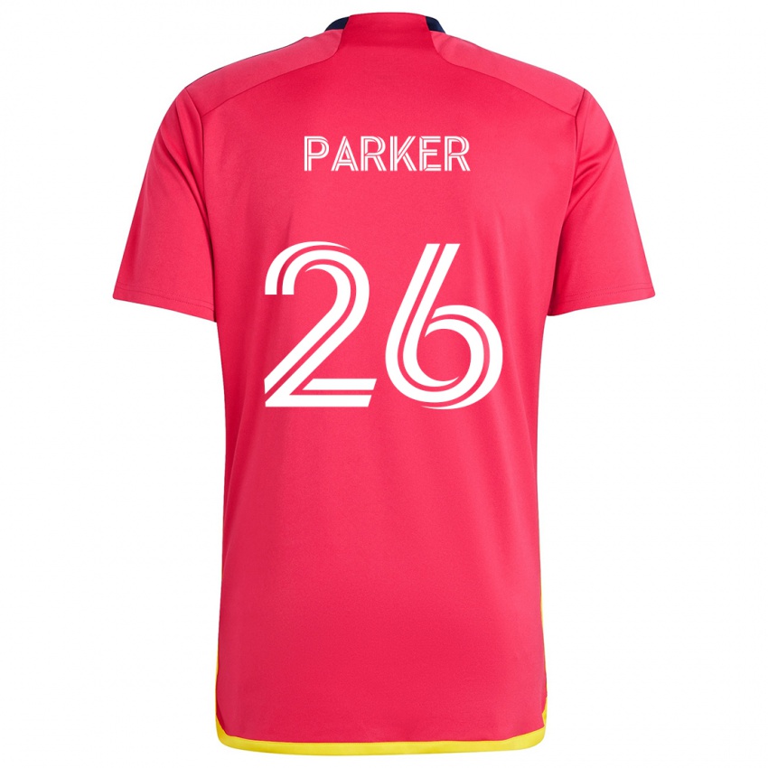 Kinder Tim Parker #26 Rot Blau Heimtrikot Trikot 2024/25 T-Shirt Österreich