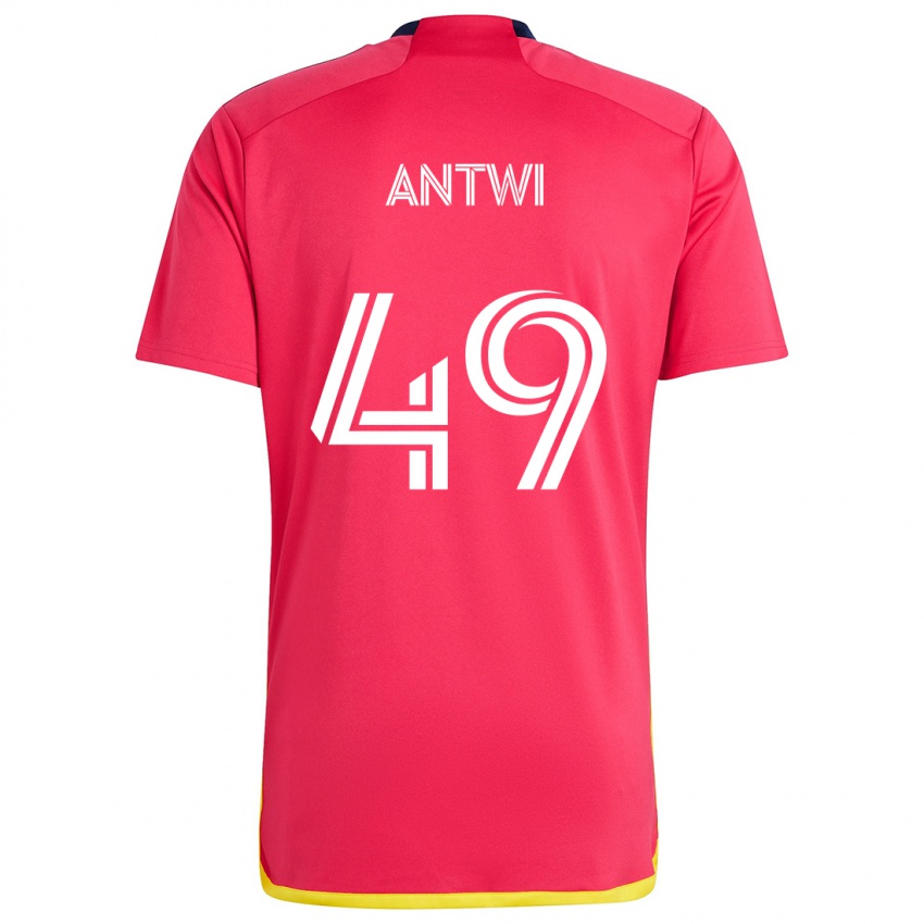 Kinder Seth Antwi #49 Rot Blau Heimtrikot Trikot 2024/25 T-Shirt Österreich