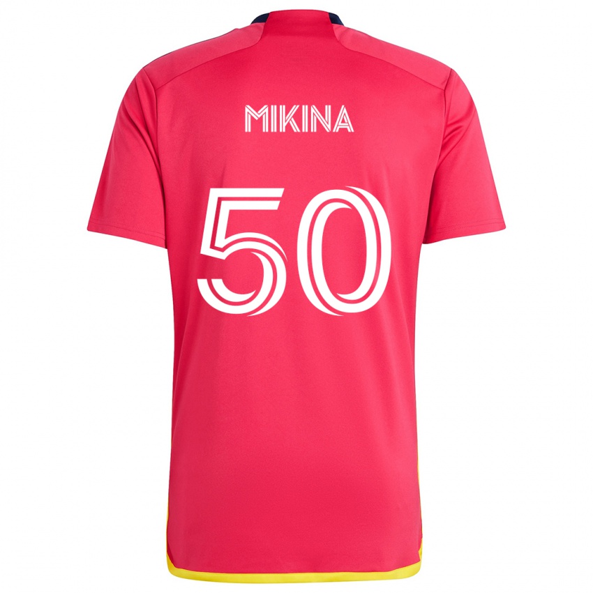 Kinder Gabriel Mikina #50 Rot Blau Heimtrikot Trikot 2024/25 T-Shirt Österreich