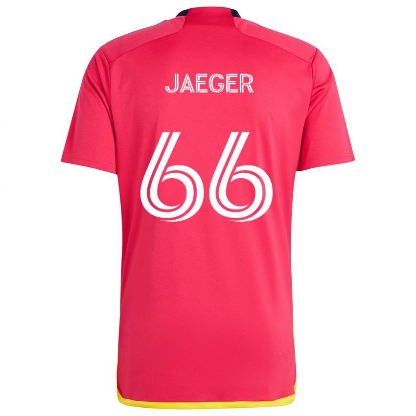 Kinder Kai Jaeger #66 Rot Blau Heimtrikot Trikot 2024/25 T-Shirt Österreich