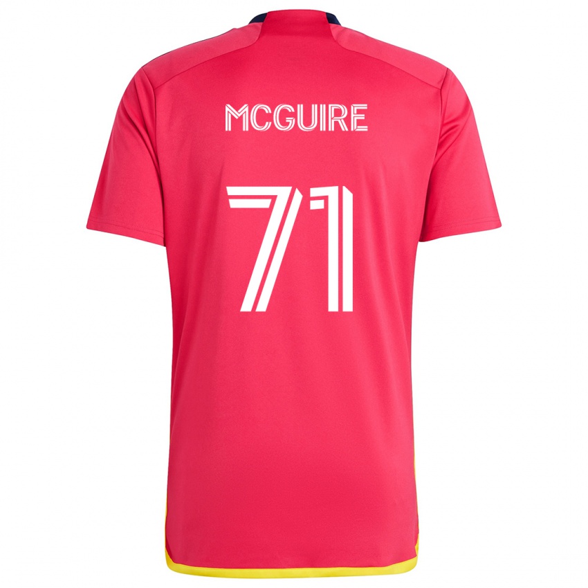 Kinder Nolan Mcguire #71 Rot Blau Heimtrikot Trikot 2024/25 T-Shirt Österreich