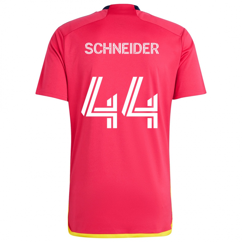 Kinder Max Schneider #44 Rot Blau Heimtrikot Trikot 2024/25 T-Shirt Österreich