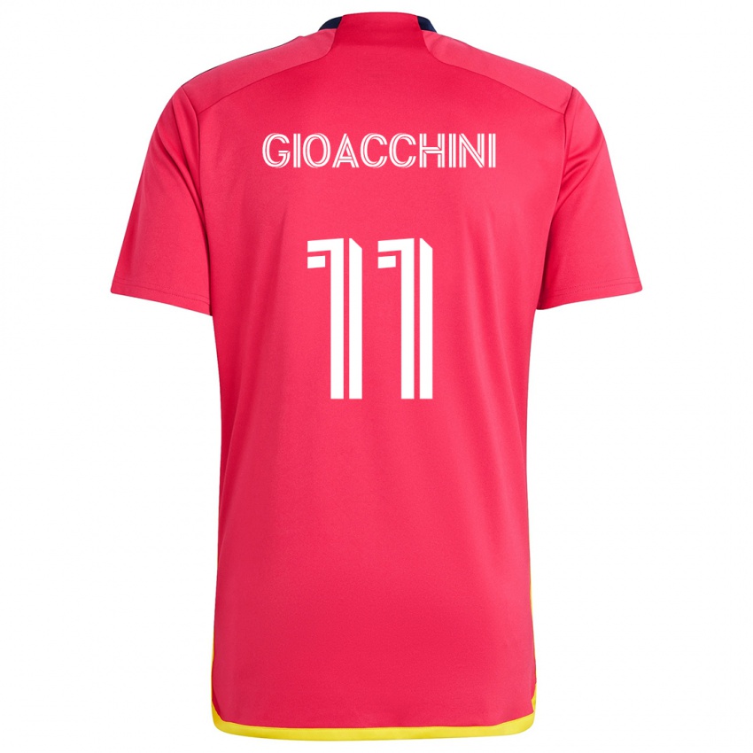 Kinder Nicholas Gioacchini #11 Rot Blau Heimtrikot Trikot 2024/25 T-Shirt Österreich