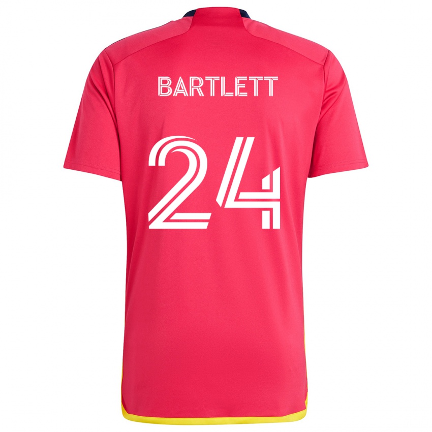 Kinder Lucas Bartlett #24 Rot Blau Heimtrikot Trikot 2024/25 T-Shirt Österreich