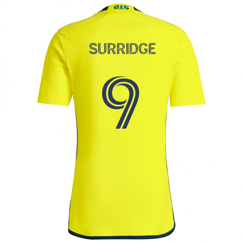 Kinder Sam Surridge #9 Gelb Blau Heimtrikot Trikot 2024/25 T-Shirt Österreich