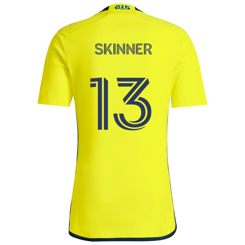 Kinder Joey Skinner #13 Gelb Blau Heimtrikot Trikot 2024/25 T-Shirt Österreich