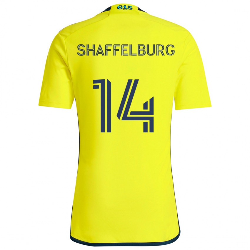 Kinder Jacob Shaffelburg #14 Gelb Blau Heimtrikot Trikot 2024/25 T-Shirt Österreich