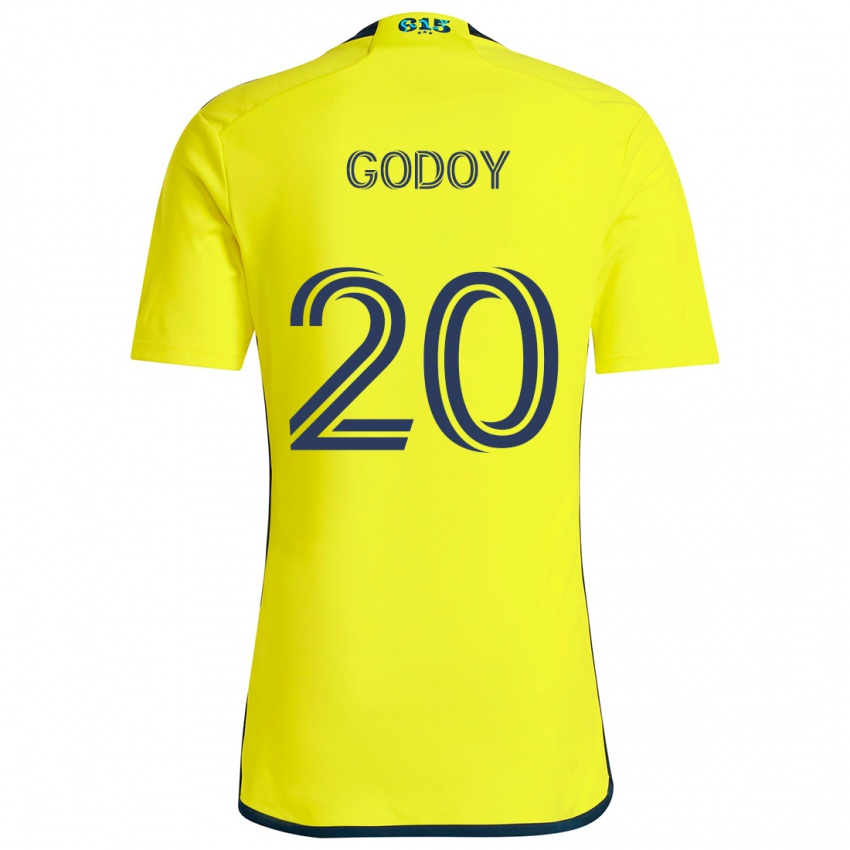 Kinder Aníbal Godoy #20 Gelb Blau Heimtrikot Trikot 2024/25 T-Shirt Österreich