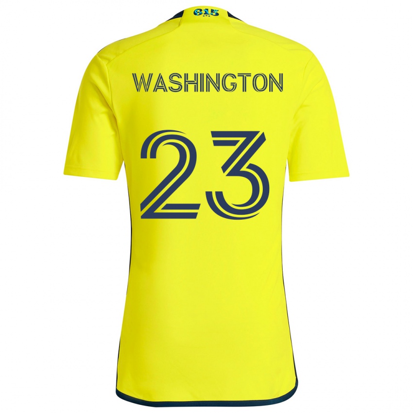 Kinder Taylor Washington #23 Gelb Blau Heimtrikot Trikot 2024/25 T-Shirt Österreich