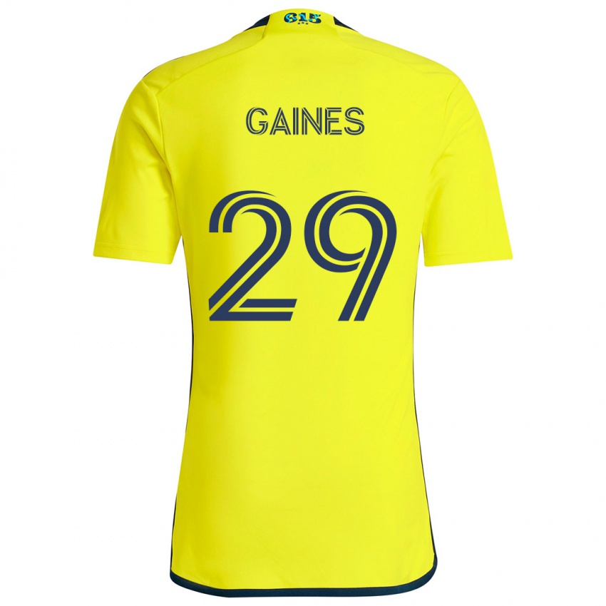 Kinder Julian Gaines #29 Gelb Blau Heimtrikot Trikot 2024/25 T-Shirt Österreich