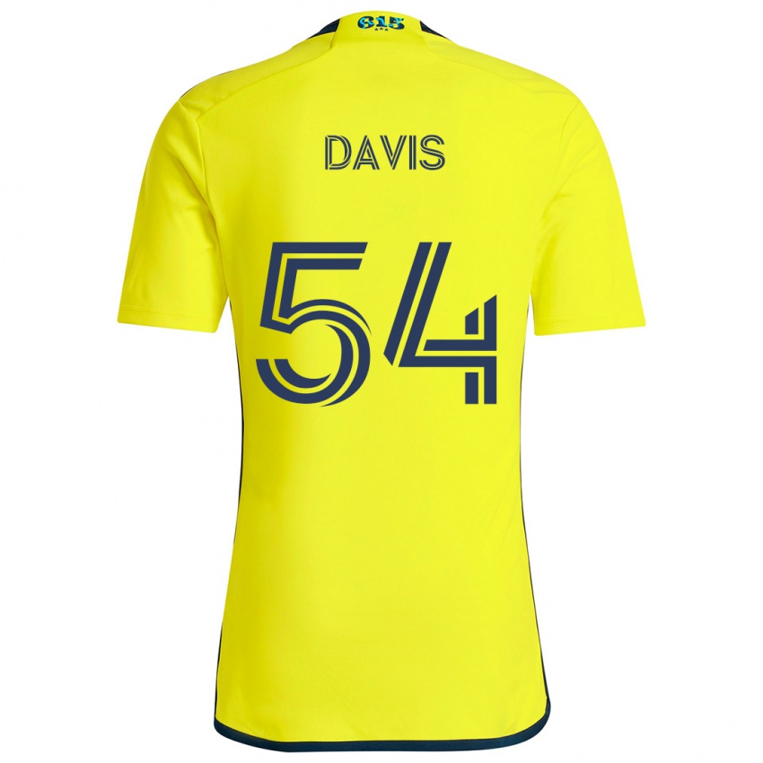 Kinder Sean Davis #54 Gelb Blau Heimtrikot Trikot 2024/25 T-Shirt Österreich