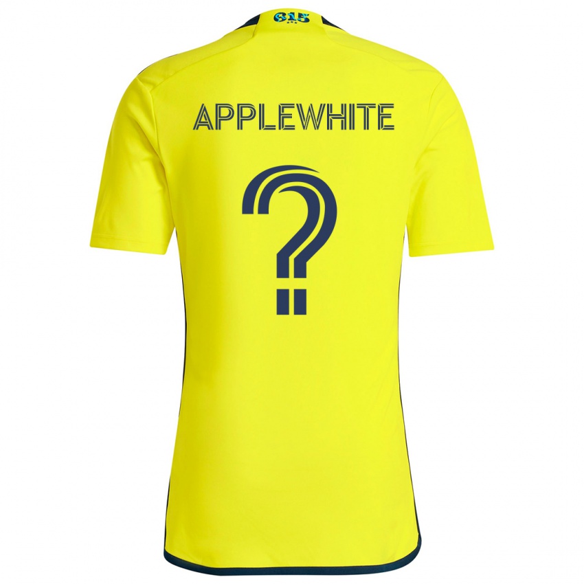 Kinder Christopher Applewhite #0 Gelb Blau Heimtrikot Trikot 2024/25 T-Shirt Österreich