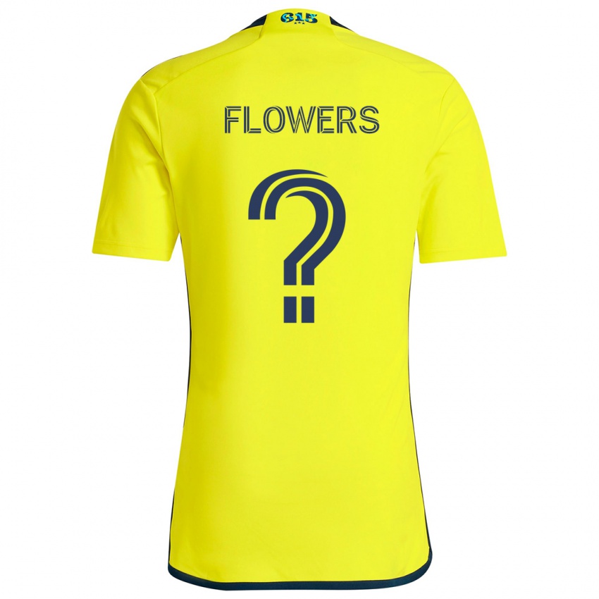 Kinder Ashton Flowers #0 Gelb Blau Heimtrikot Trikot 2024/25 T-Shirt Österreich