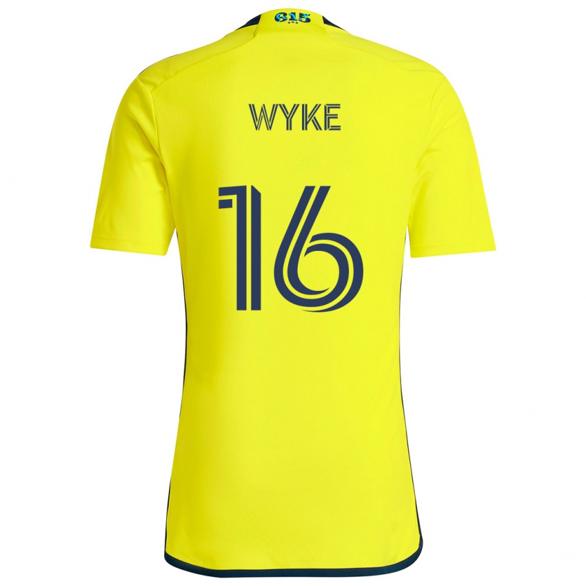 Kinder Laurence Wyke #16 Gelb Blau Heimtrikot Trikot 2024/25 T-Shirt Österreich