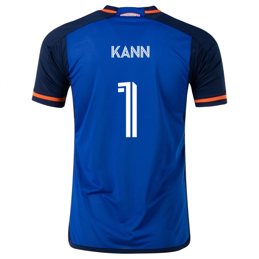 Kinder Alec Kann #1 Blau Weiss Heimtrikot Trikot 2024/25 T-Shirt Österreich