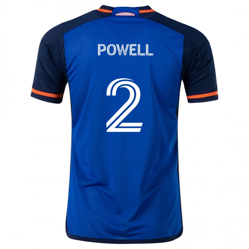 Kinder Alvas Powell #2 Blau Weiss Heimtrikot Trikot 2024/25 T-Shirt Österreich