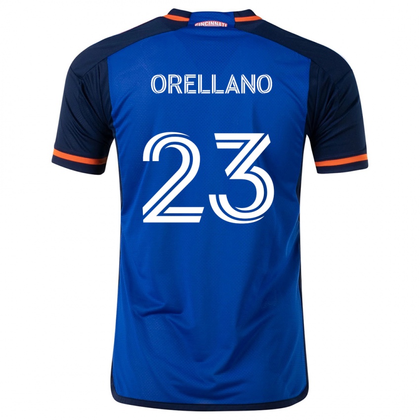 Kinder Luca Orellano #23 Blau Weiss Heimtrikot Trikot 2024/25 T-Shirt Österreich