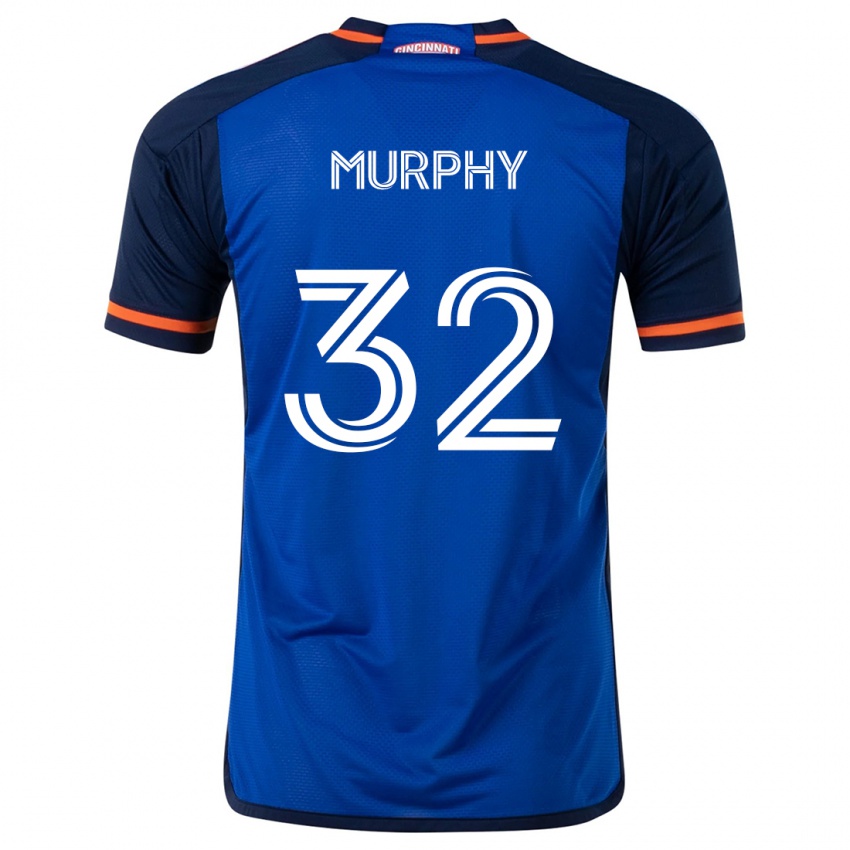 Kinder Ian Murphy #32 Blau Weiss Heimtrikot Trikot 2024/25 T-Shirt Österreich