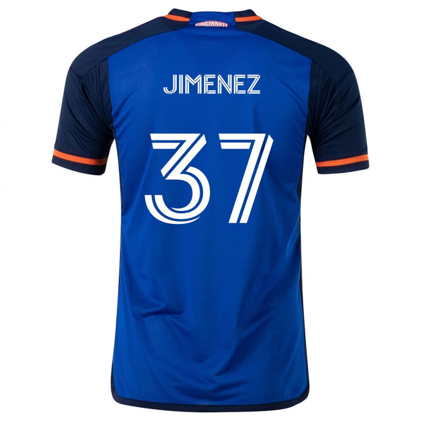 Kinder Stiven Jimenez #37 Blau Weiss Heimtrikot Trikot 2024/25 T-Shirt Österreich