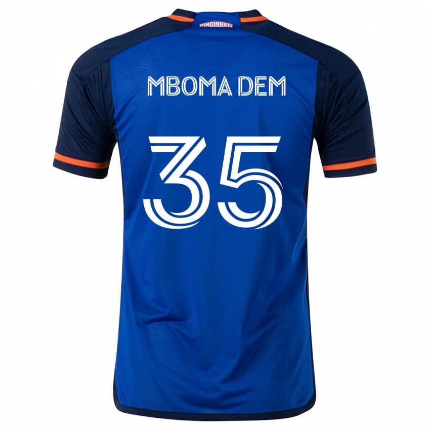 Kinder Kenji Mboma Dem #35 Blau Weiss Heimtrikot Trikot 2024/25 T-Shirt Österreich