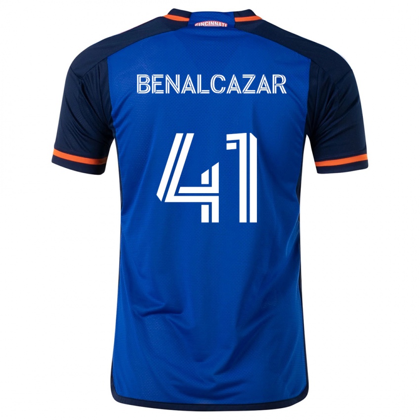 Kinder Nico Benalcázar #41 Blau Weiss Heimtrikot Trikot 2024/25 T-Shirt Österreich