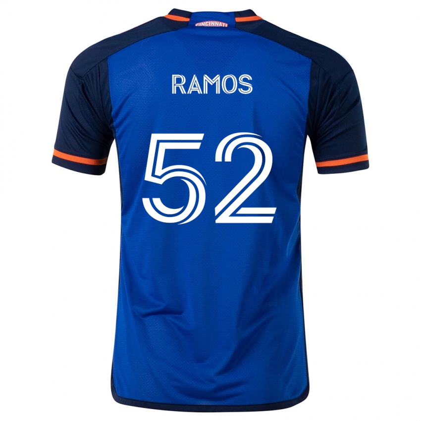 Kinder Yair Ramos #52 Blau Weiss Heimtrikot Trikot 2024/25 T-Shirt Österreich