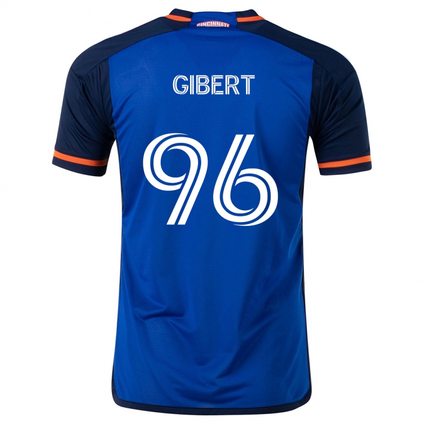 Kinder Gaël Gibert #96 Blau Weiss Heimtrikot Trikot 2024/25 T-Shirt Österreich