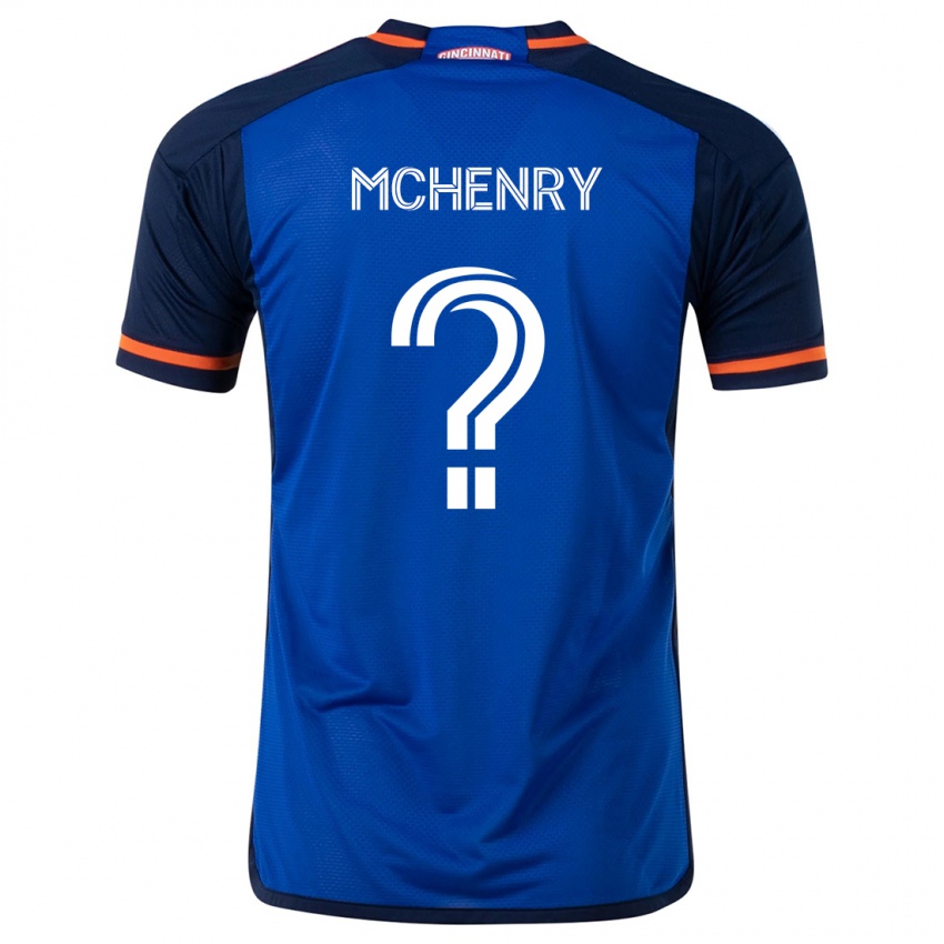 Kinder Nicholas Mchenry #0 Blau Weiss Heimtrikot Trikot 2024/25 T-Shirt Österreich