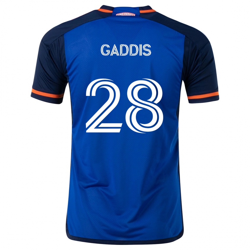 Kinder Raymon Gaddis #28 Blau Weiss Heimtrikot Trikot 2024/25 T-Shirt Österreich