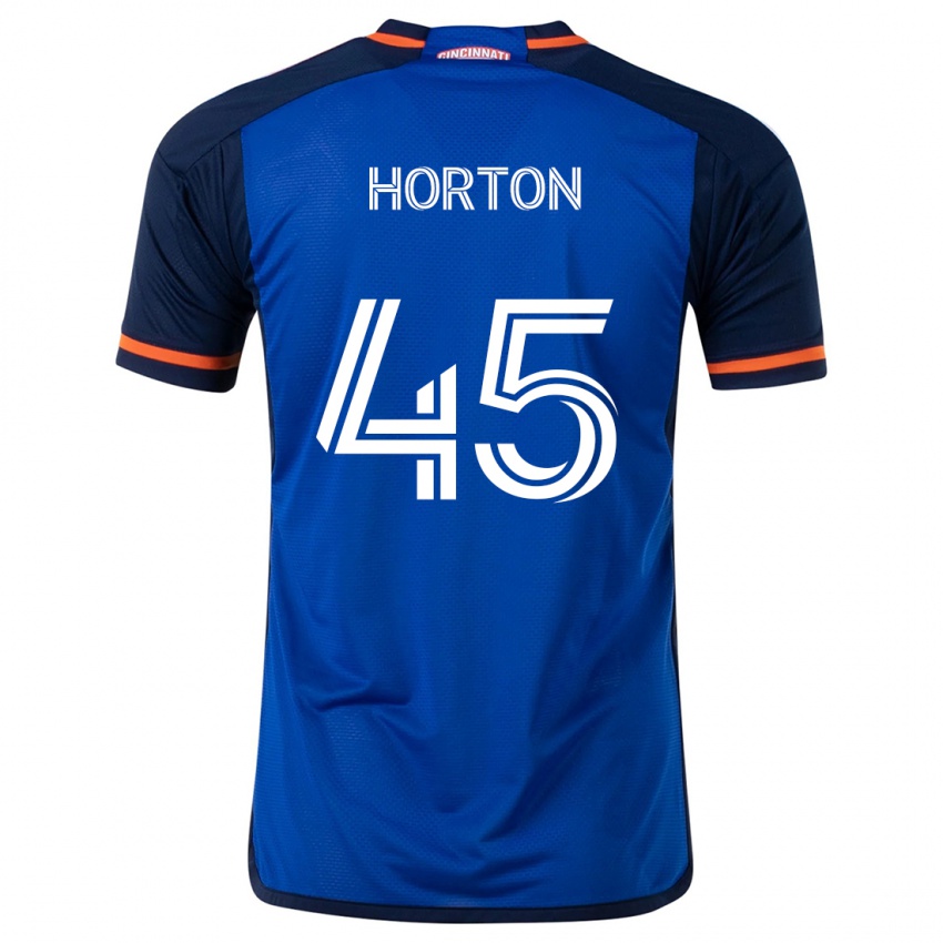 Kinder Philip Horton #45 Blau Weiss Heimtrikot Trikot 2024/25 T-Shirt Österreich